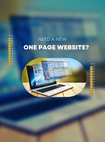 One page web design