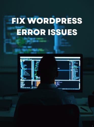 wordpress web design error fix